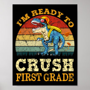 Klaar om Dinosaur van de tweede eerste klas terug Poster