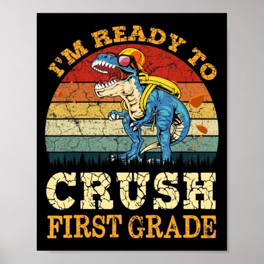 Klaar om Dinosaur van de tweede eerste klas terug  Poster (Voorkant)