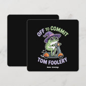 Klaar om domme dingen uit te halen Kikkige grap Fu Kaart (Voorkant / Achterkant)