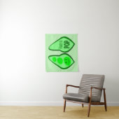 Klaar om Drachtige Groene Erwt te Barsten Wandkleed (In situ)