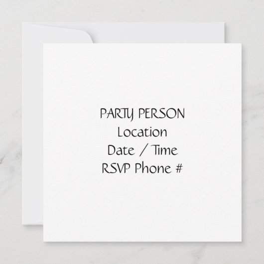 **KLAAR OM EEN AFSTUDEREN TE VIEREN** FEESTUITNODI KAART (Achterkant)