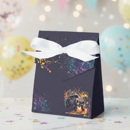 Klaar om een monstertruck donkere verjaardag te cr bedankdoosjes