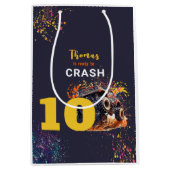 Klaar om een monstertruck donkere verjaardag te cr medium cadeauzakje (Voorkant)