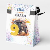 Klaar om een monstervrachtwagen te crashen bedankdoosjes (Achterkant)