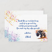 Klaar om een monstervrachtwagen te crashen bedankkaart (Voorkant / Achterkant)