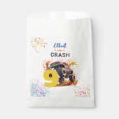 Klaar om een monstervrachtwagen te crashen bedankzakje (Voorkant)