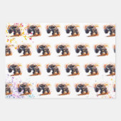 Klaar om een monstervrachtwagen te crashen inpakpapier vel (Voorkant 3)