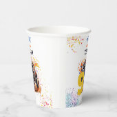 Klaar om een monstervrachtwagen te crashen papieren bekers (Rechts)