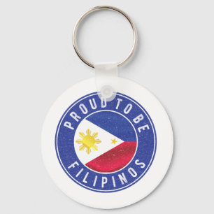 Klaar om Filipinos pride Flag Coffee Mok Class te  Sleutelhanger