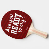 Klaar om Funny Monogram te drogen Tafeltennisbatje (Zijkant)