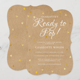 Klaar om gouden harten te laten ontploffen Baby Sh Kaart