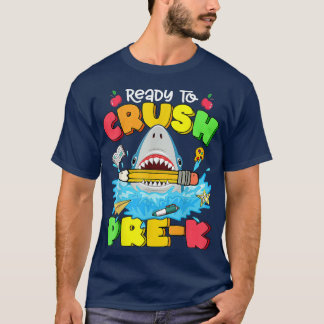 Klaar om haaien voor K terug te gooien naar school T-shirt