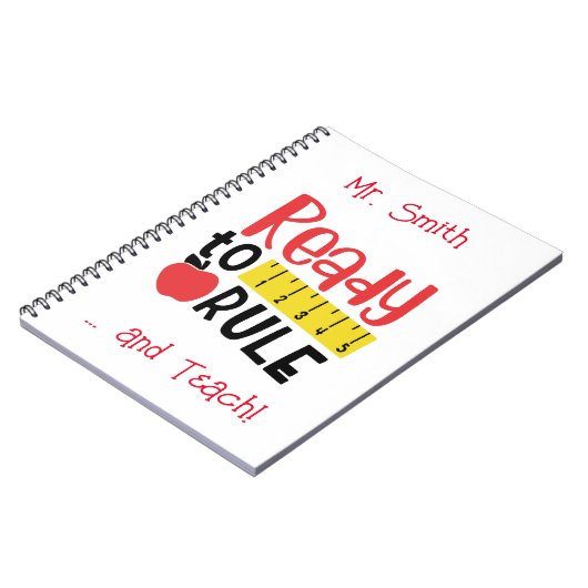 Klaar om heerser en Apple te regeren Notitieboek (Linkerzijde)