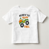 Klaar om Herfst Pumpkin Monster Truck verpletteren Kinder Shirts (Voorkant)