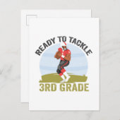 Klaar om het 3e graad voetbal fantasy rugby aan te uitnodiging briefkaart (Voorkant / Achterkant)