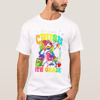 klaar om het 5e leerjaar te verpletteren t-shirt