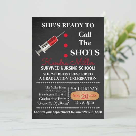 Klaar om het Afstuderen van Schoenen te roepen nod Kaart (Staand voorkant)