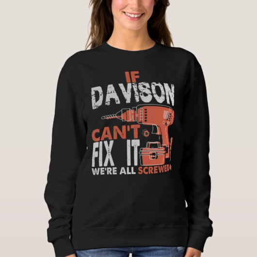 Klaar om het DAVISON-shirt te worden Trui (Voorkant)