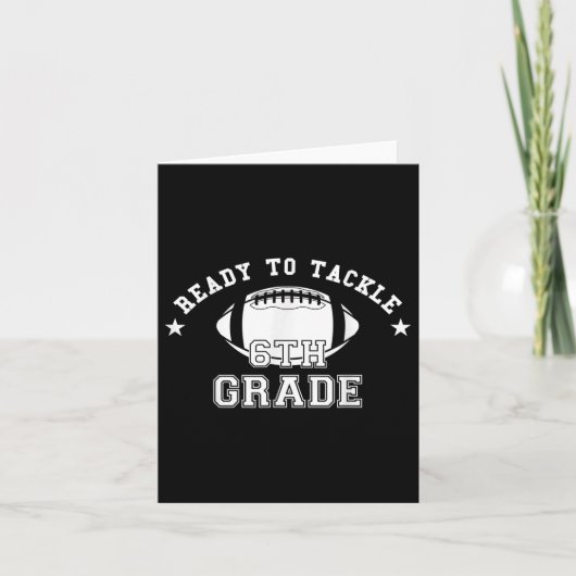 Klaar om het zesde Football van de Grade Fijne eer Kaart (Voorkant)