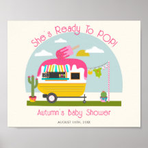 Klaar om Ice Pop Truck Girl Baby shower te Poppen