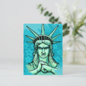 "Klaar om iets te zeggen" Vrijheid Briefkaart (Staand voorkant)