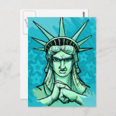 "Klaar om iets te zeggen" Vrijheid Briefkaart (Voorkant / Achterkant)