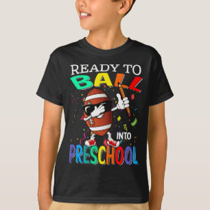 Klaar om in het basketbal van de kleuterschool te  t-shirt