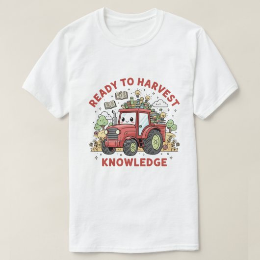 Klaar om Kennis te Plukken T-shirt (Design voorkant)