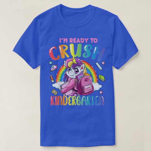 Klaar om kinderen naar school te brengen t-shirt (Design voorkant)