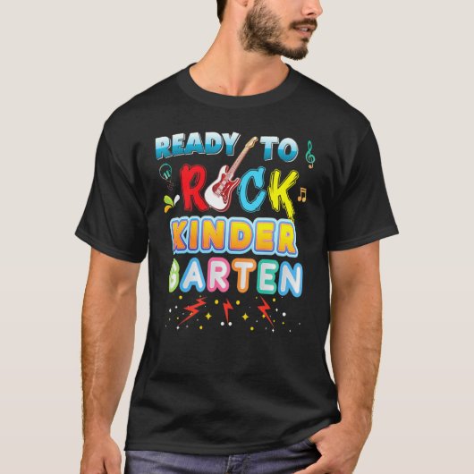 Klaar om Kindergarten terug te geven naar school g T-shirt (Voorkant)