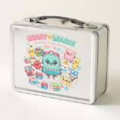 Klaar om leuke Kawaii-schoolspullen te leren (Achterkant)