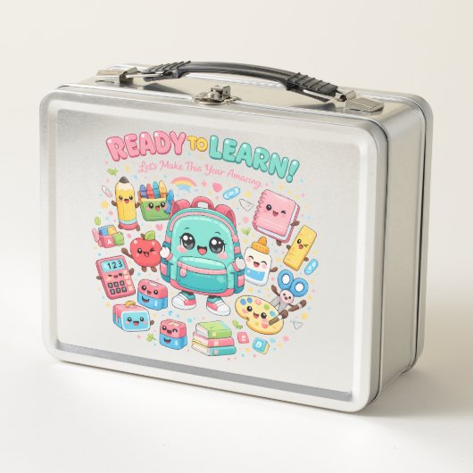 Klaar om leuke Kawaii-schoolspullen te leren (Voorkant)