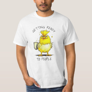 Klaar om mensen te ontmoeten   Grappige Kip Quote T-shirt