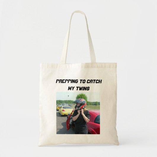 KLAAR OM MIJN TWEELING TE VANGEN TOTE BAG (Voorkant)