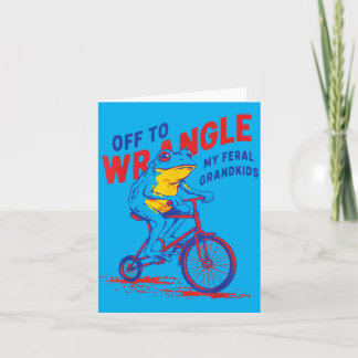 Klaar om mijn Wilde Kleinkinderen te Temmen Kikker Kaart