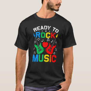 Klaar om muziek terug naar school te gooien Guitar T-shirt