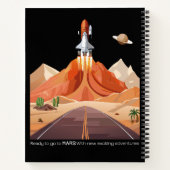 Klaar om naar Mars te gaan Notitieboek (Achterkant)