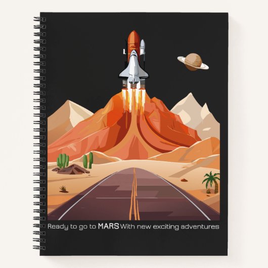 Klaar om naar Mars te gaan Notitieboek (Voorkant)