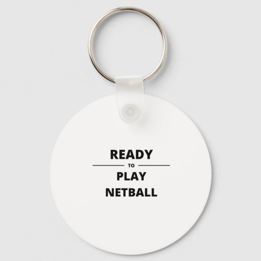 KLAAR OM NETBALL TE SPELEN SLEUTELHANGER (Voorkant)