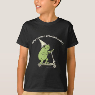 Klaar om oma voor de gek te houden, grappige kikke t-shirt