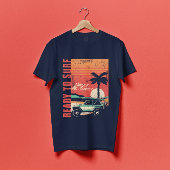 Klaar om onder de zonsondergang te Surven T-shirt