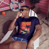 Klaar om onder de zonsondergang te Surven T-shirt