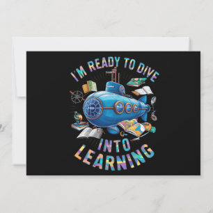 Klaar om onder te duiken in leren terug naar schoo kaart