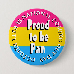 Klaar om pan te zijn, 11 oktober komende dag ronde button 7,6 cm