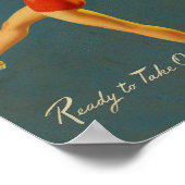 Klaar om Pinup Art uit te doen Poster (Hoek)