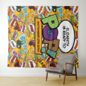 Klaar om plezier te maken Baby Shower Fotobooth Ac Wandkleed (In Situ (horizontaal))