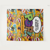 Klaar om plezier te maken Baby Shower Fotobooth Ac Wandkleed (Voorkant (horizontaal))