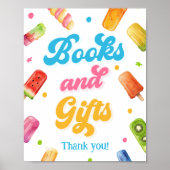 Klaar om Pop Baby shower boeken en geschenken Poster (Voorkant)