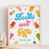 Klaar om Pop Baby shower boeken en geschenken Poster