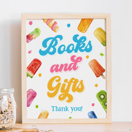 Klaar om Pop Baby shower boeken en geschenken Poster